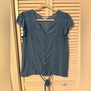 Counterparts Light Blue button down blouse